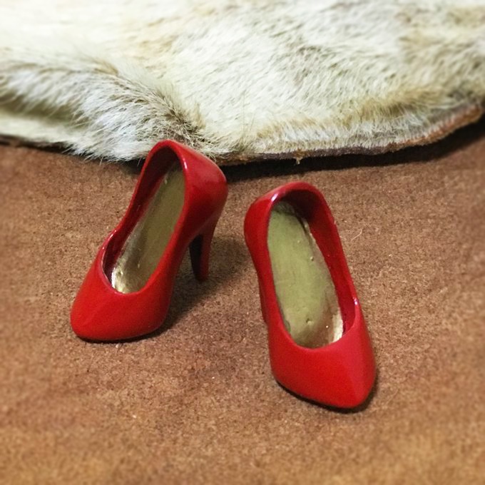 オビツ11用 ハイヒール(赤)