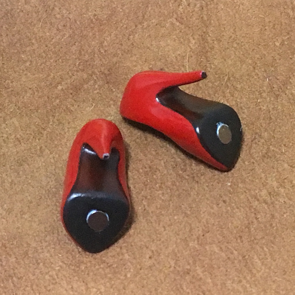 オビツ11用 ハイヒール(赤)