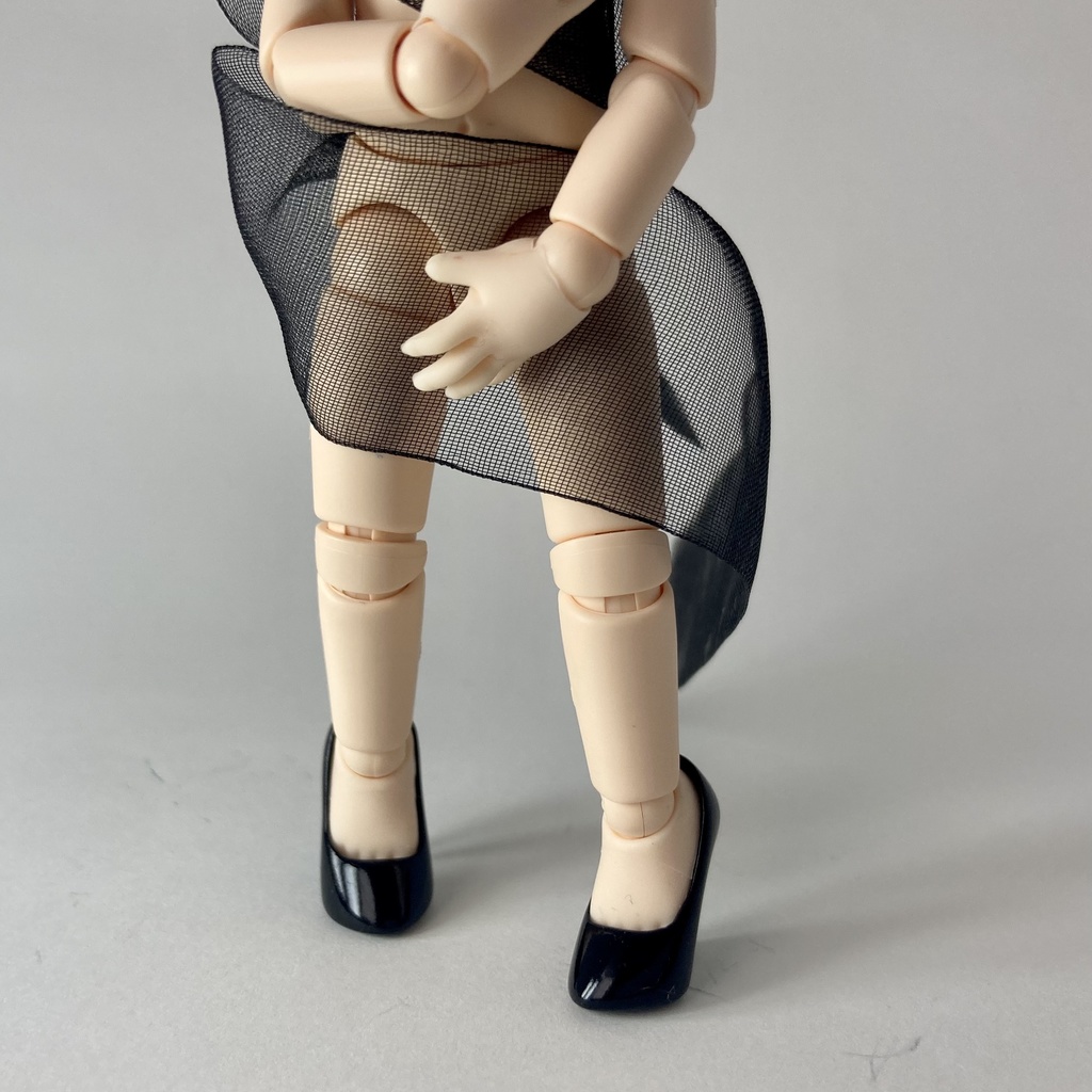 オビツ11用ハイヒール 黒緑