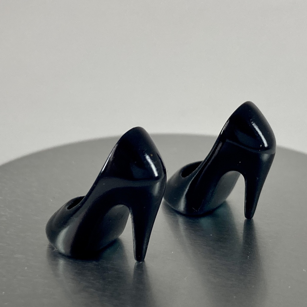 オビツ11用ハイヒール 黒緑