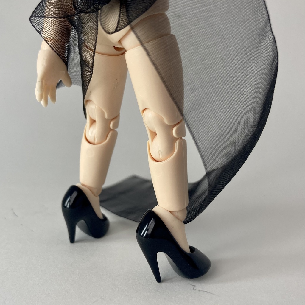 オビツ11用ハイヒール 黒緑