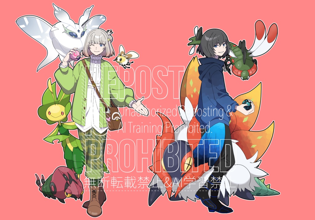 オベロン　ポケモン風アクリルスタンド