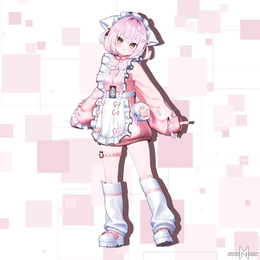 【9アバター】猫人間戦闘服(ジャージメイド)【MA対応】