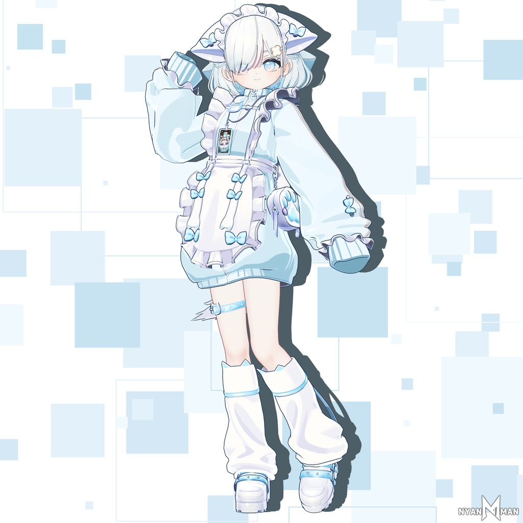 【9アバター】猫人間戦闘服(ジャージメイド)【MA対応】