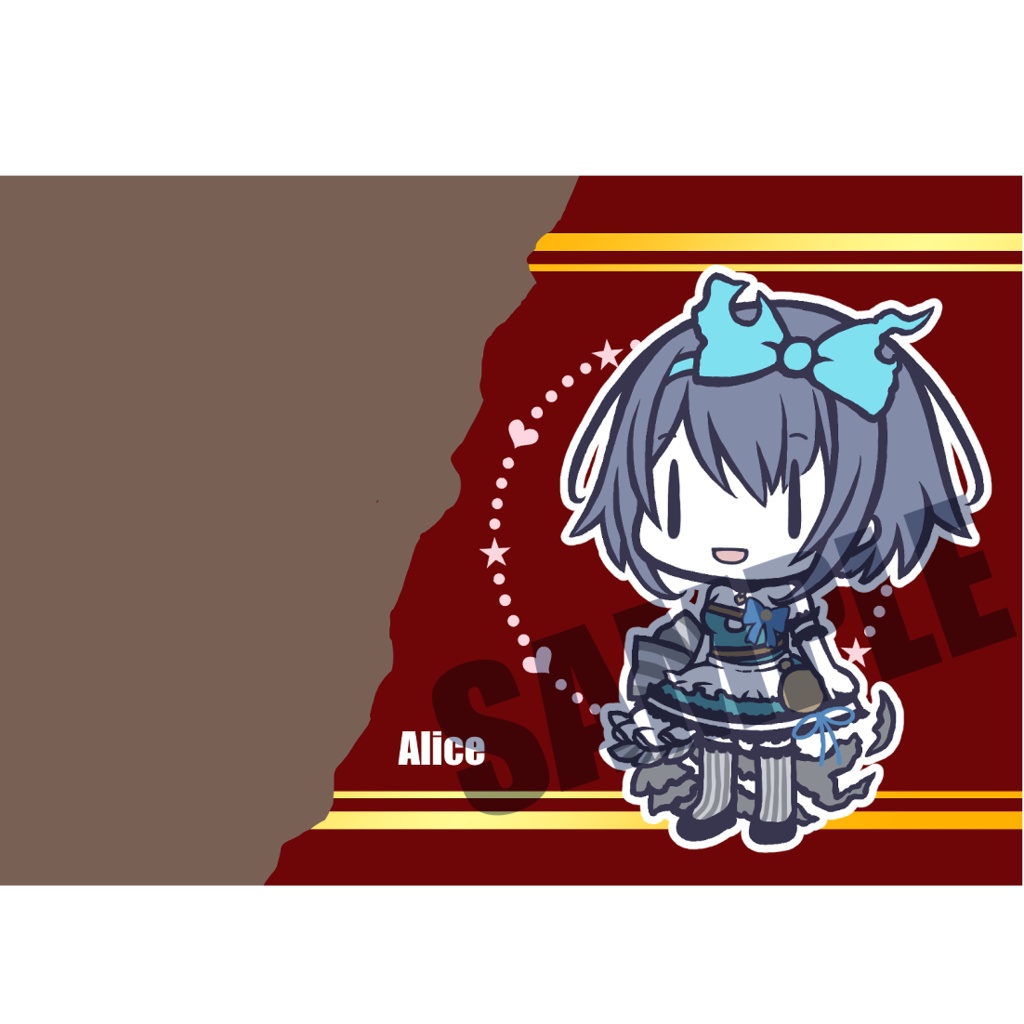 アリス/バレンタイン*板チョコラバーキーホルダー