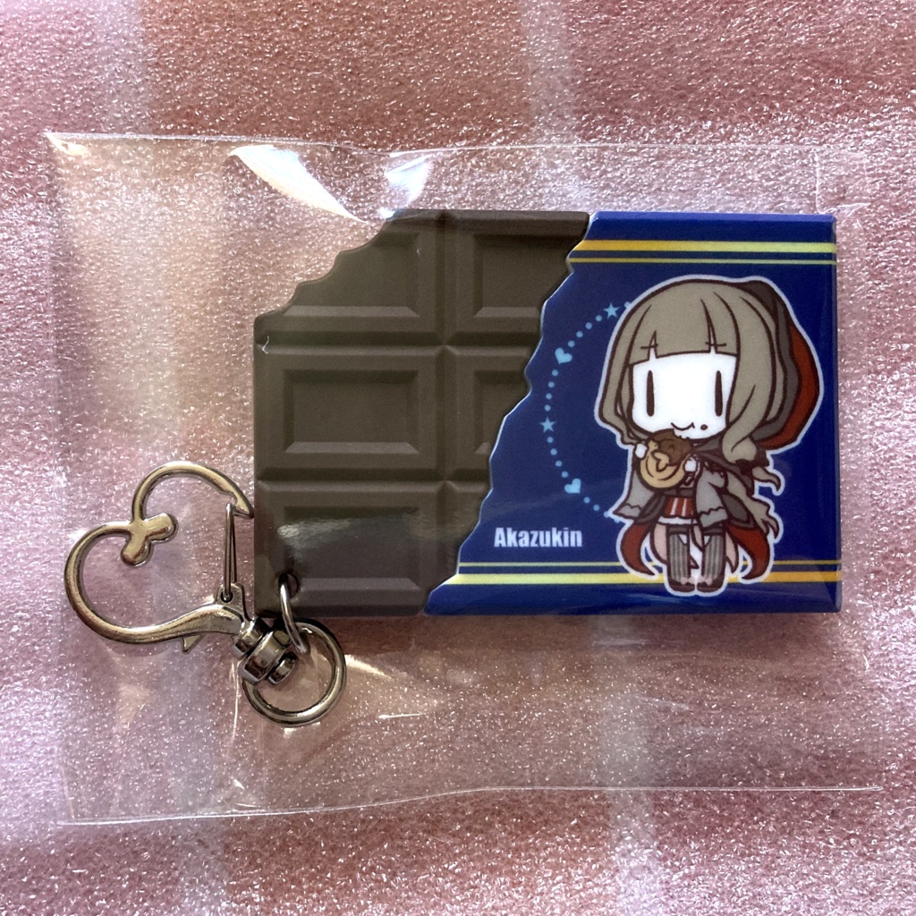 赤ずきん/バレンタイン*板チョコラバーキーホルダー