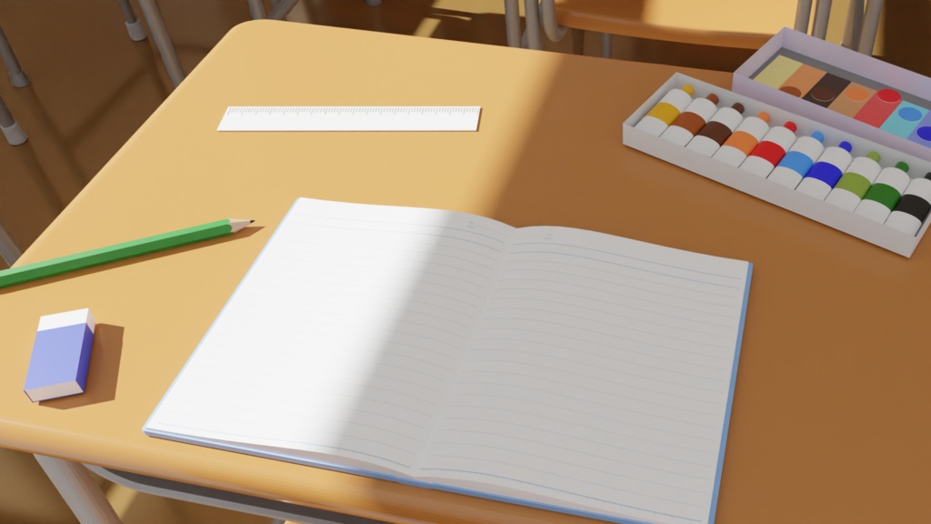 【3Dモデル】～懐かしの文房具たち～