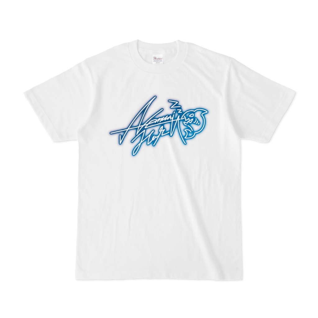 【眠莉ハル】サインTシャツ白(グラデーションサイン)