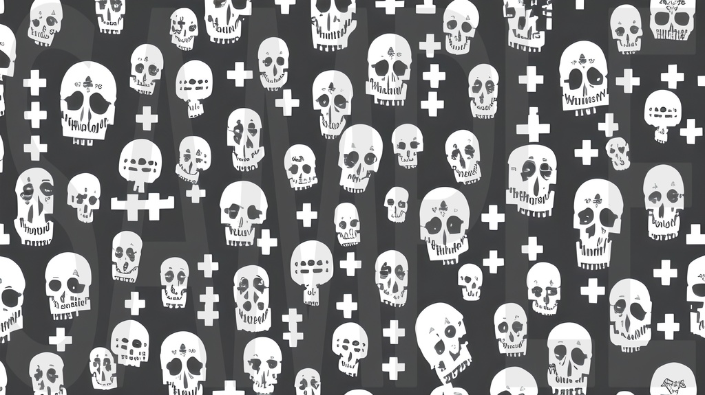 【15枚】ゴシック・パンク・ヴィジュアル系 モノグラム背景素材集 vol.01【AI生成】