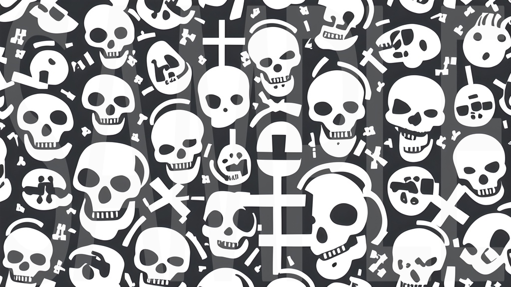 【15枚】ゴシック・パンク・ヴィジュアル系 モノグラム背景素材集 vol.01【AI生成】