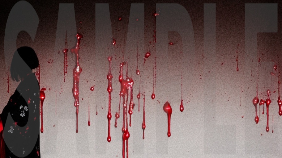 【4K・高解像度】血痕・怨霊 緊迫のホラー背景素材 3枚セット【AI生成】