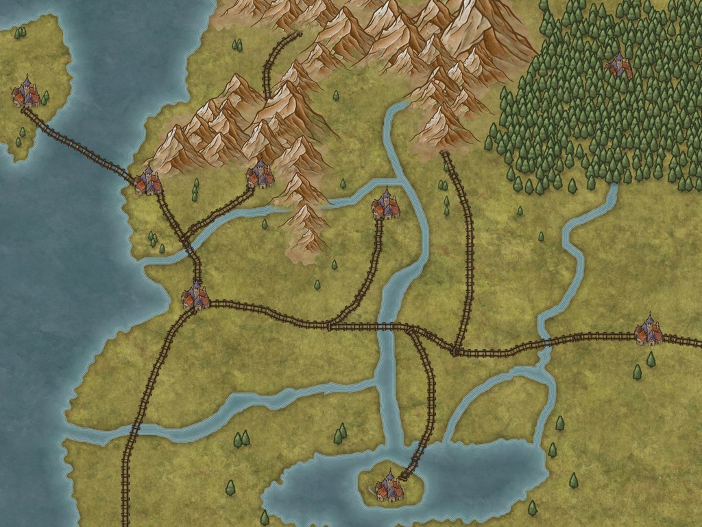 ソード・ワールド2.5 地方地図素材