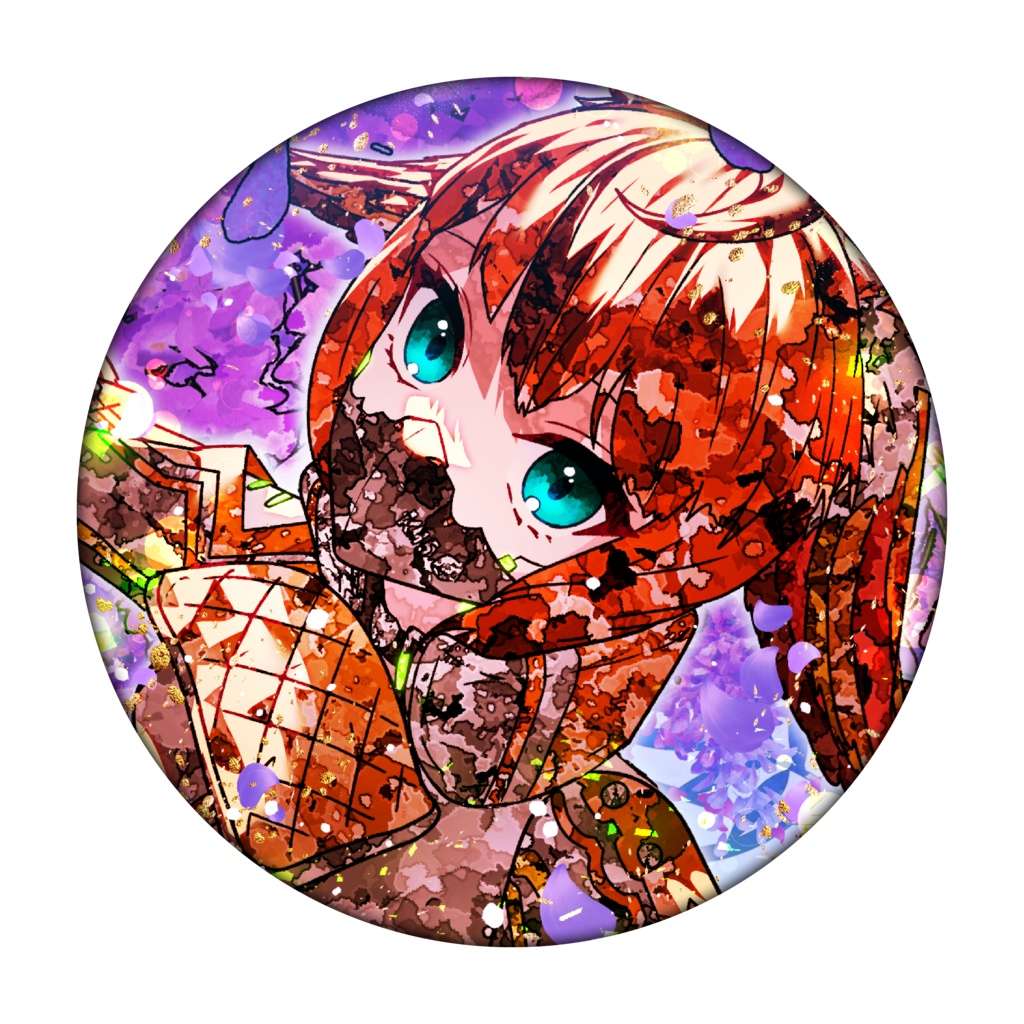 きらきらラメ缶バッジ