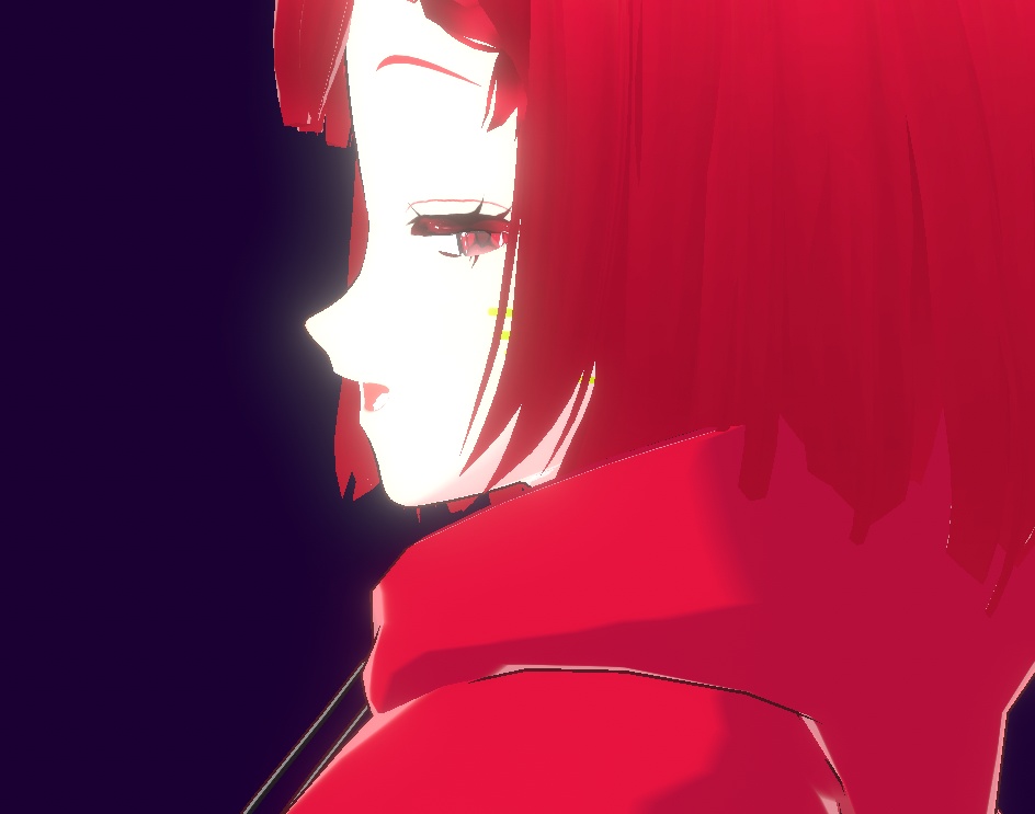 【VRM】サイバーパンク・ストリート "Code:Crimson"【Cluster/配信対応】