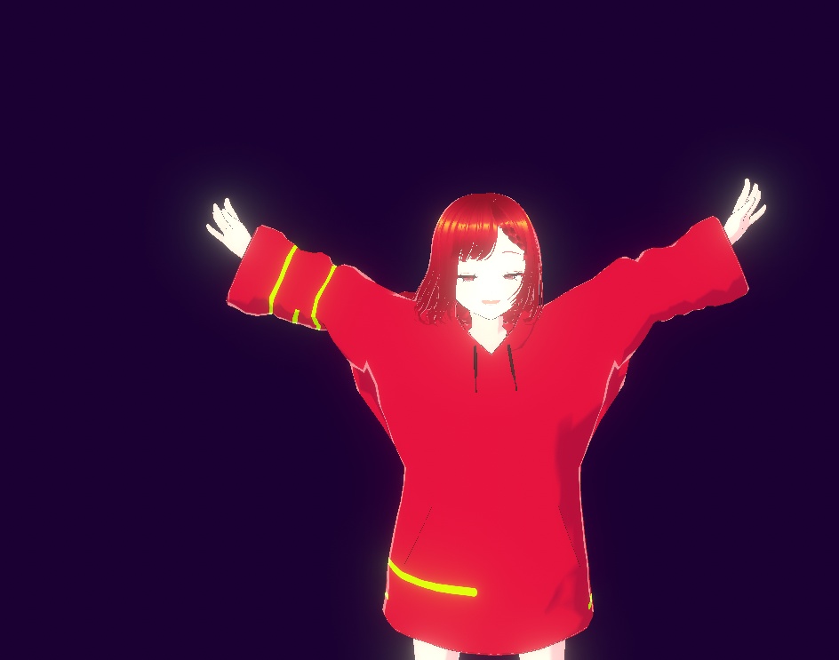 【VRM】サイバーパンク・ストリート "Code:Crimson"【Cluster/配信対応】