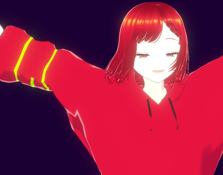 【VRM】サイバーパンク・ストリート "Code:Crimson"【Cluster/配信対応】