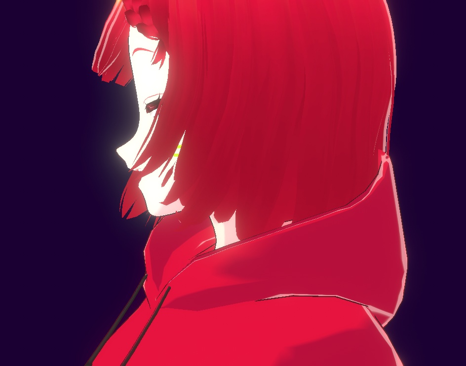 【VRM】サイバーパンク・ストリート "Code:Crimson"【Cluster/配信対応】