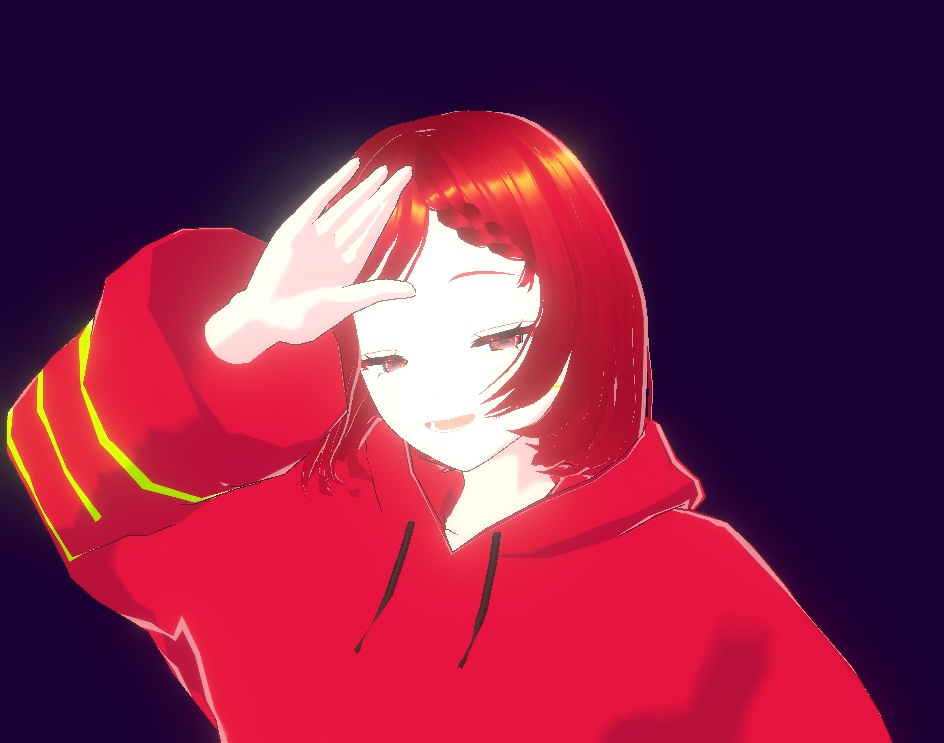 【VRM】サイバーパンク・ストリート "Code:Crimson"【Cluster/配信対応】