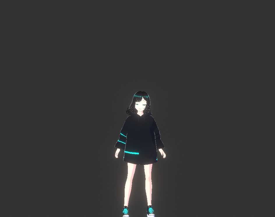 【VRM】サイバーパンク・ストリート "Code:Cyan"【Cluster/配信対応】