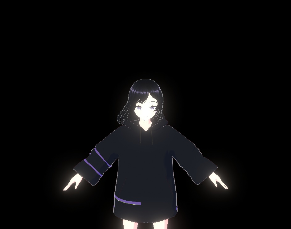 【VRM】サイバーパンク・ストリート "Code:Violet"【Cluster/配信対応】