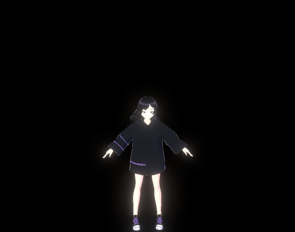 【VRM】サイバーパンク・ストリート "Code:Violet"【Cluster/配信対応】