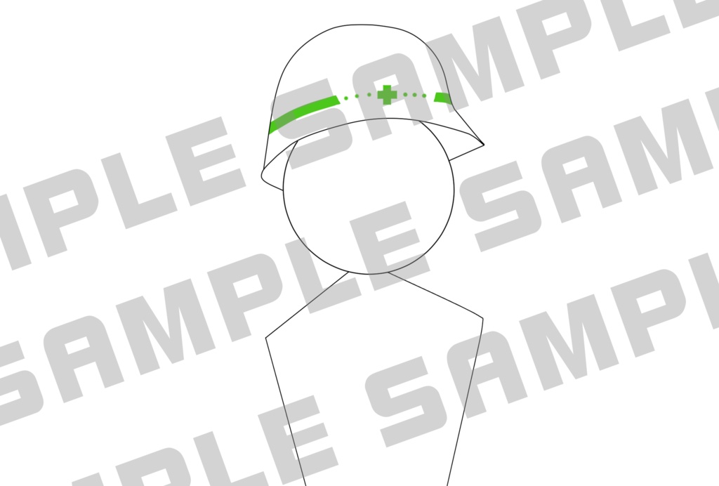 ヘルメット作業員 立ち絵