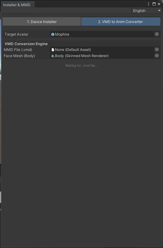 VRC Dance Installer & VMD Converter