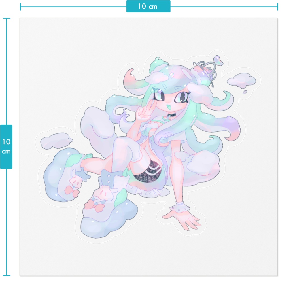 SHELL HIME sticker Octopus ver