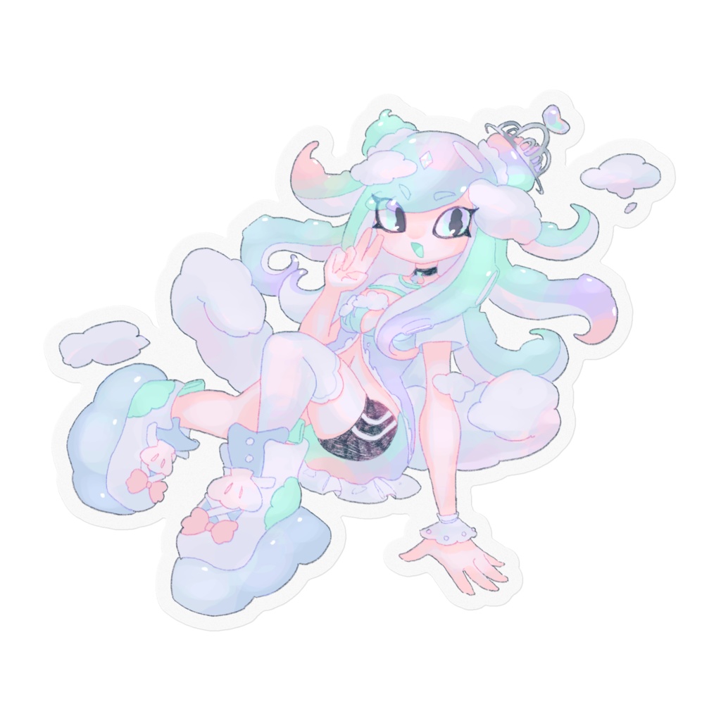 SHELL HIME sticker Octopus ver
