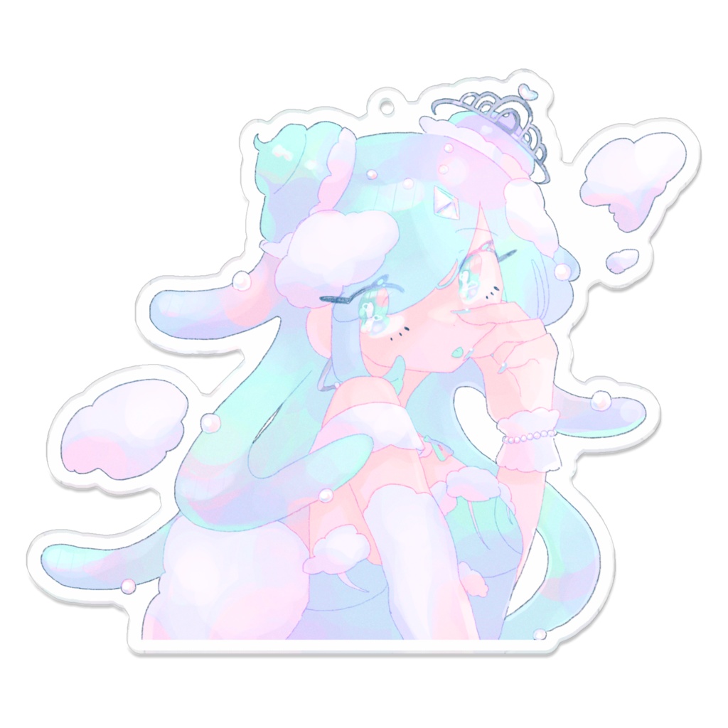 SHELL HIME acrylic key holder「stick out your tongue!!」Ver.2
