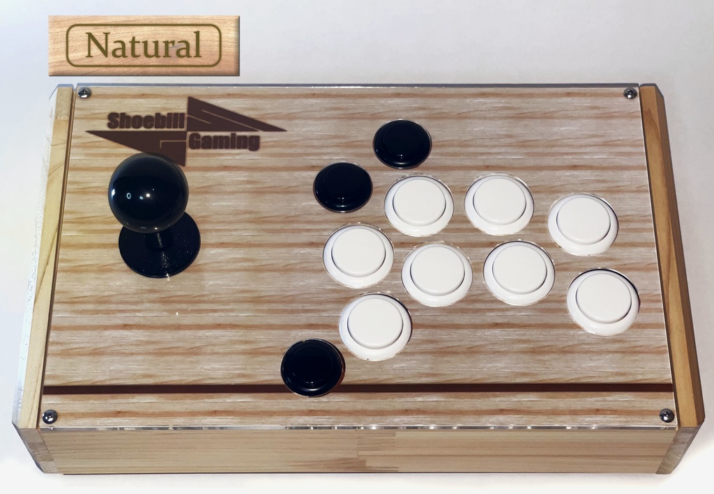 木製フレームアーケードコントローラー 桧(ヒノキ)