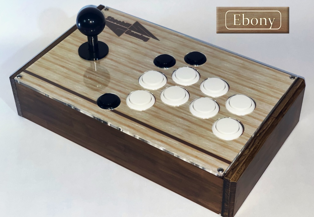 木製フレームアーケードコントローラー 桧(ヒノキ)