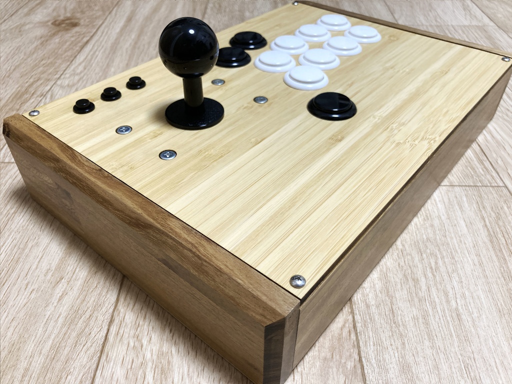 木製フレームアーケードコントローラー 竹