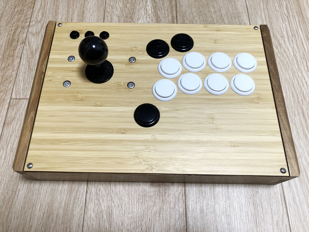 木製フレームアーケードコントローラー 竹
