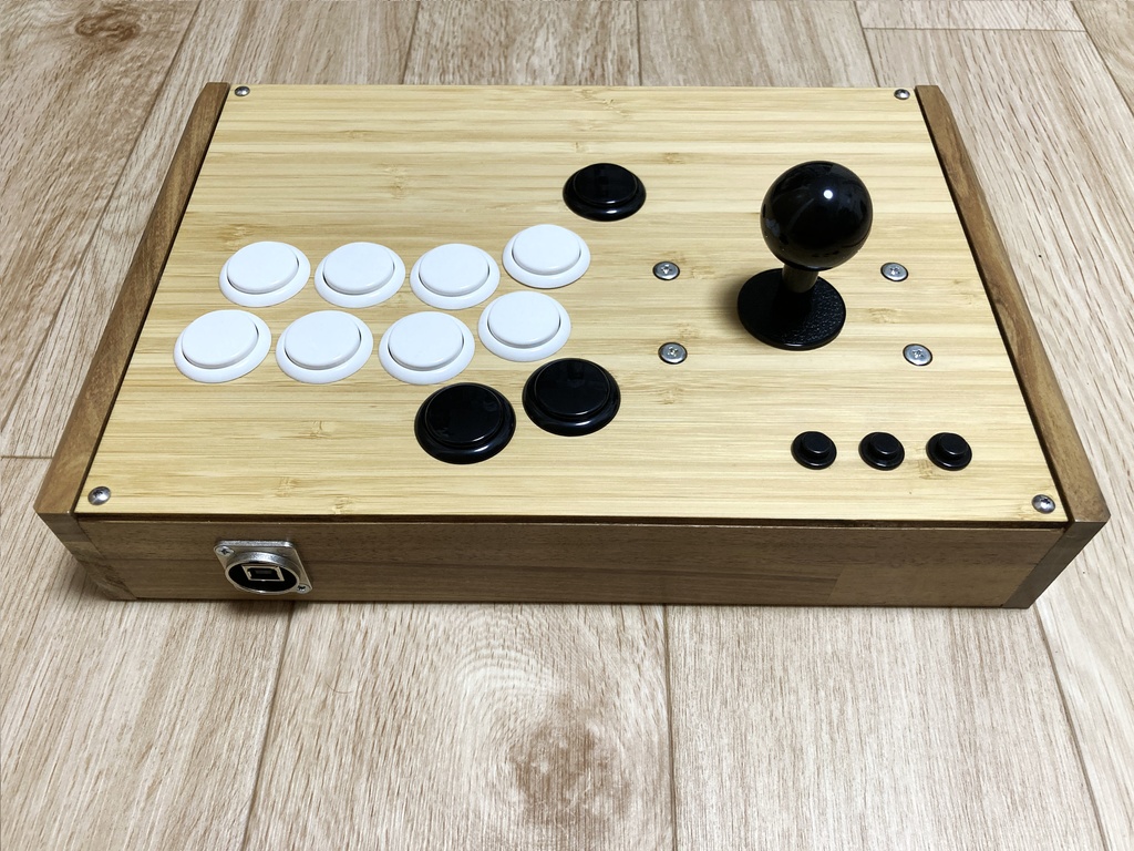 木製フレームアーケードコントローラー 竹
