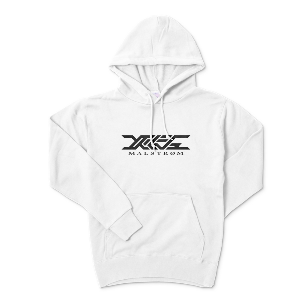MALSTRØM LOGO HOODIE / WHITE