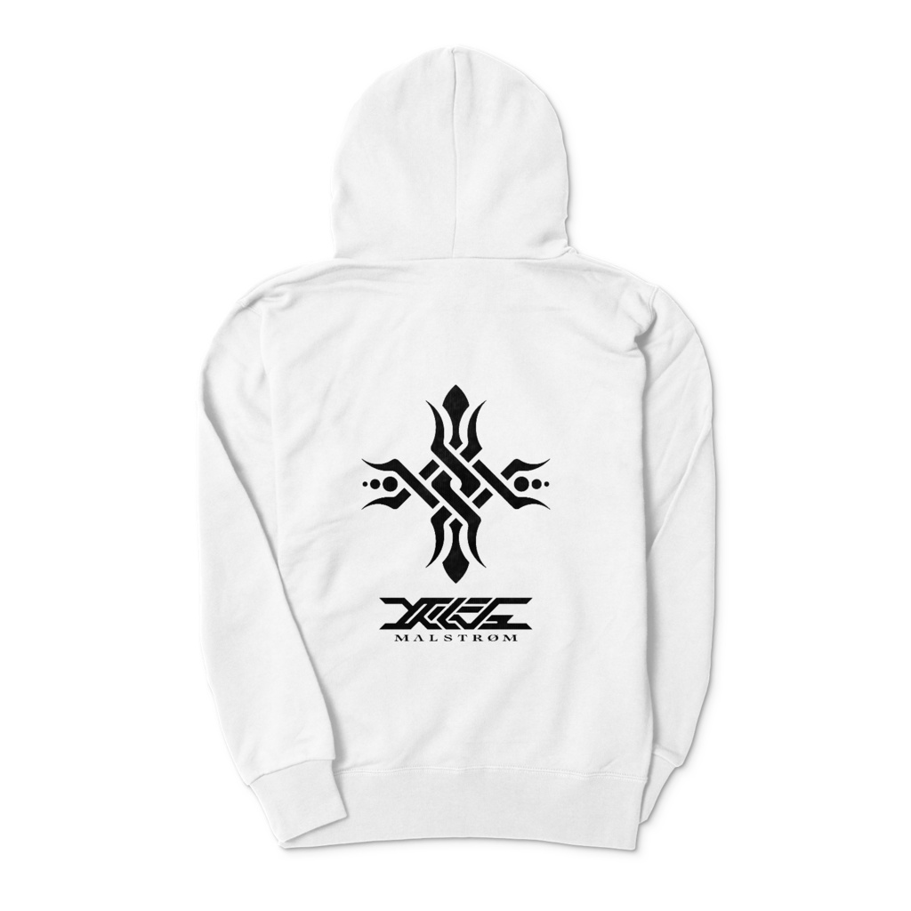 MALSTRØM LOGO HOODIE / WHITE
