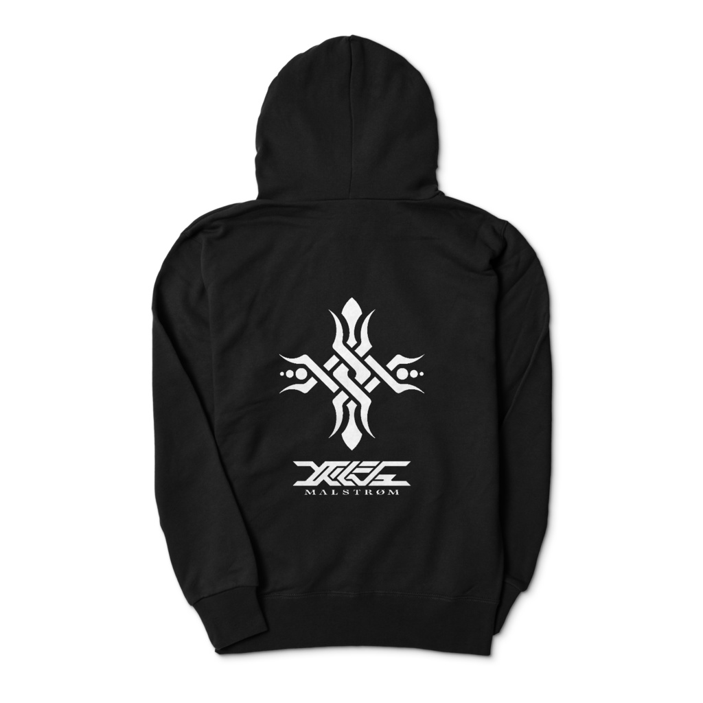 MALSTRØM LOGO HOODIE / BLACK