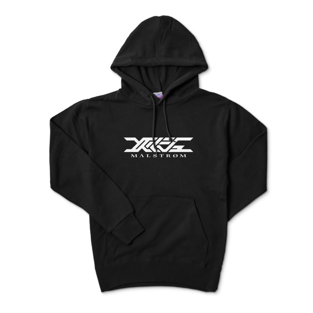 MALSTRØM LOGO HOODIE / BLACK