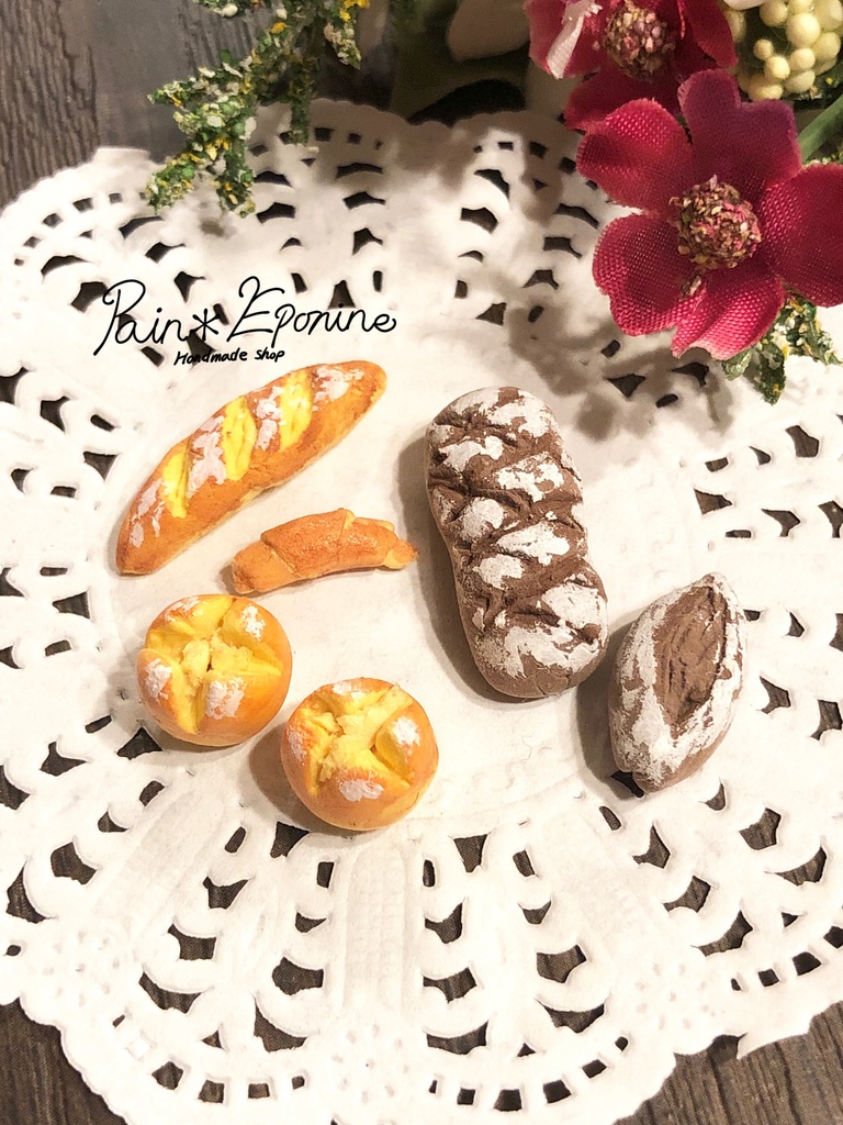 【ミニチュア】食事パンセットB