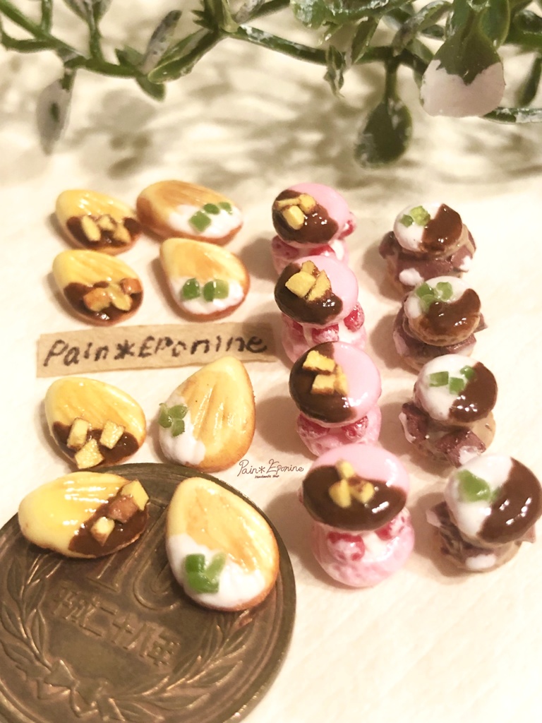 【2個セット】ミニチュアマカロンとマドレーヌB