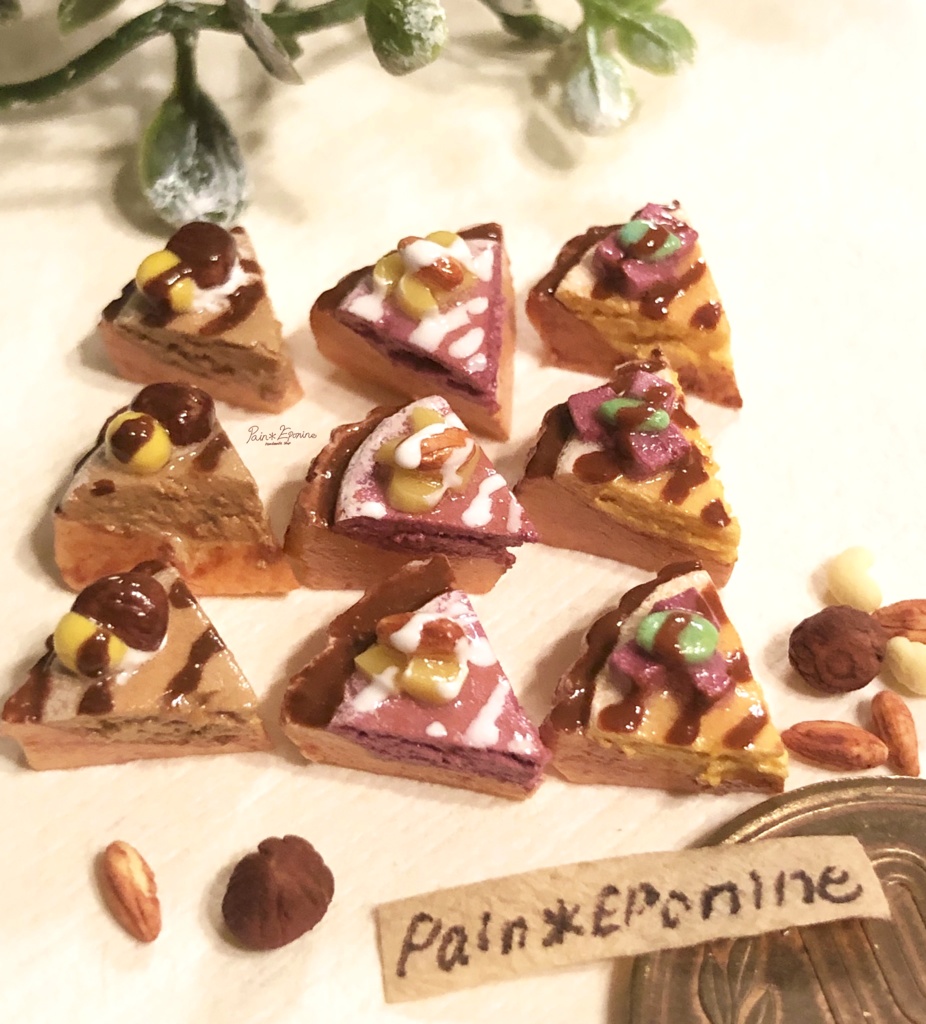 【1個~】ミニチュア秋の味覚のミニタルト