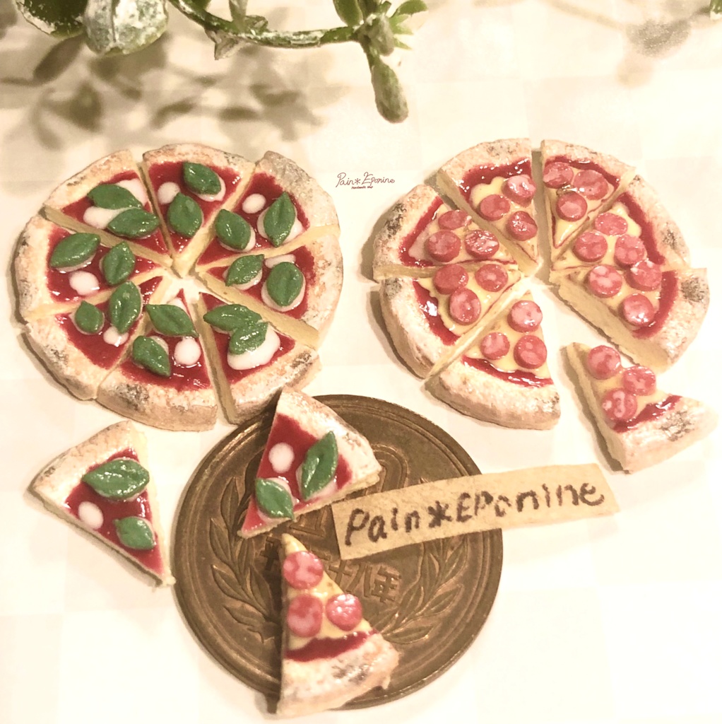 【ミニチュア】選べる2種のカットピザ