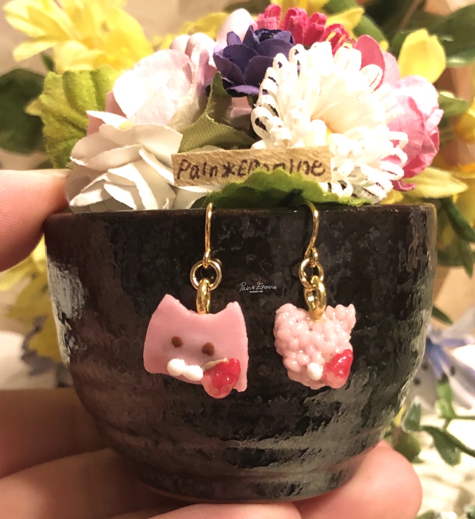 【ミニチュア】選べるにゃんこ桜餅