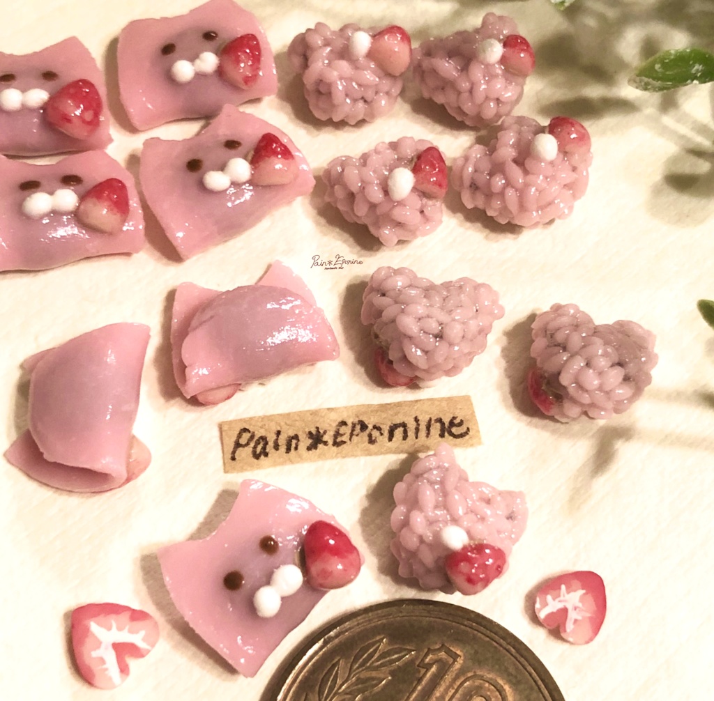 【ミニチュア】選べるにゃんこ桜餅