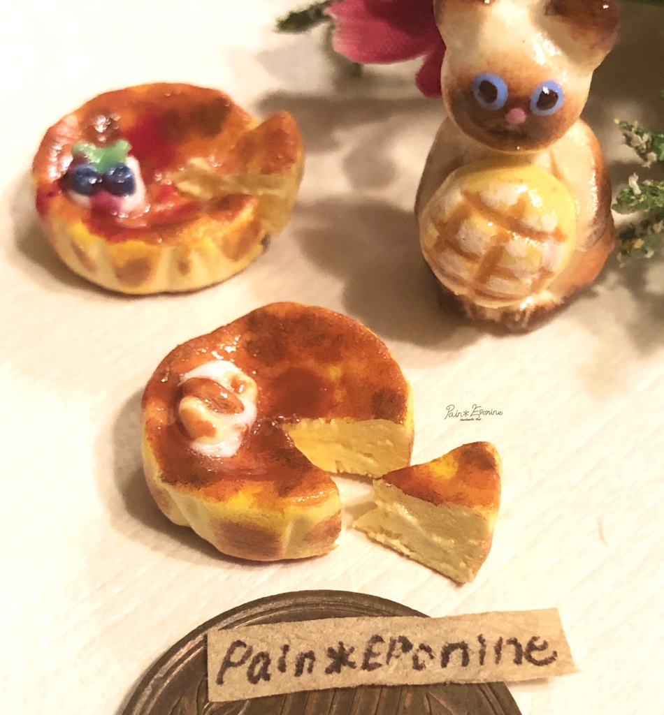 【ミニチュア】バスクチーズケーキセット(キャラメルナッツ)