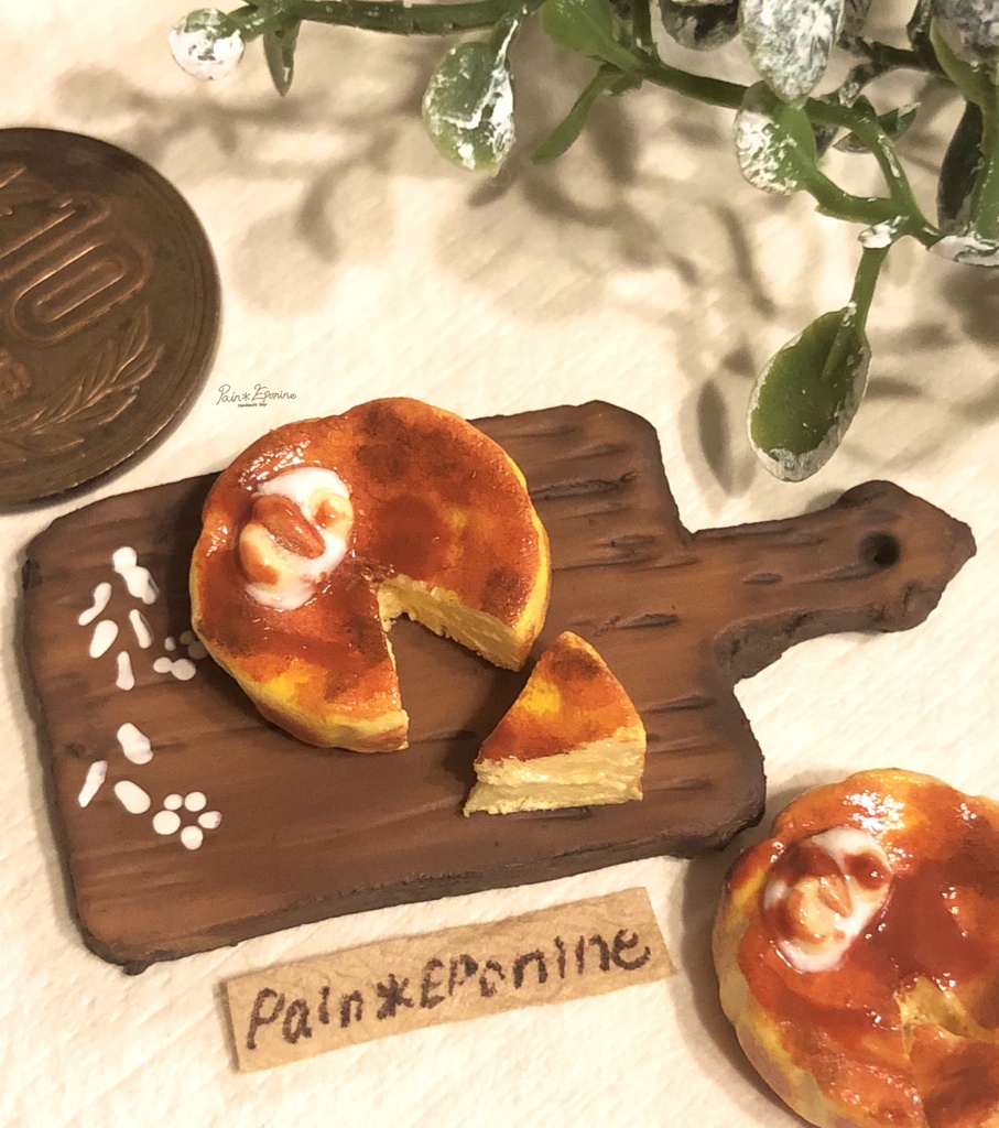 【ミニチュア】バスクチーズケーキセット(キャラメルナッツ)