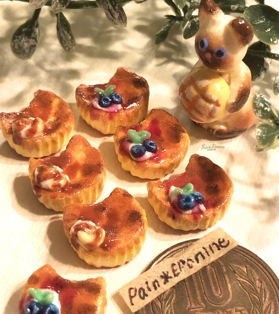 【選べる】ミニチュアにゃんこバスクチーズケーキ