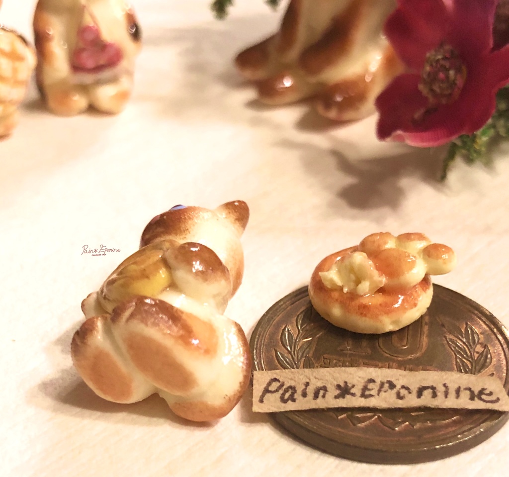 【*受注制作】食いしん坊な仔猫パン:シャム(うずまきデニッシュ)