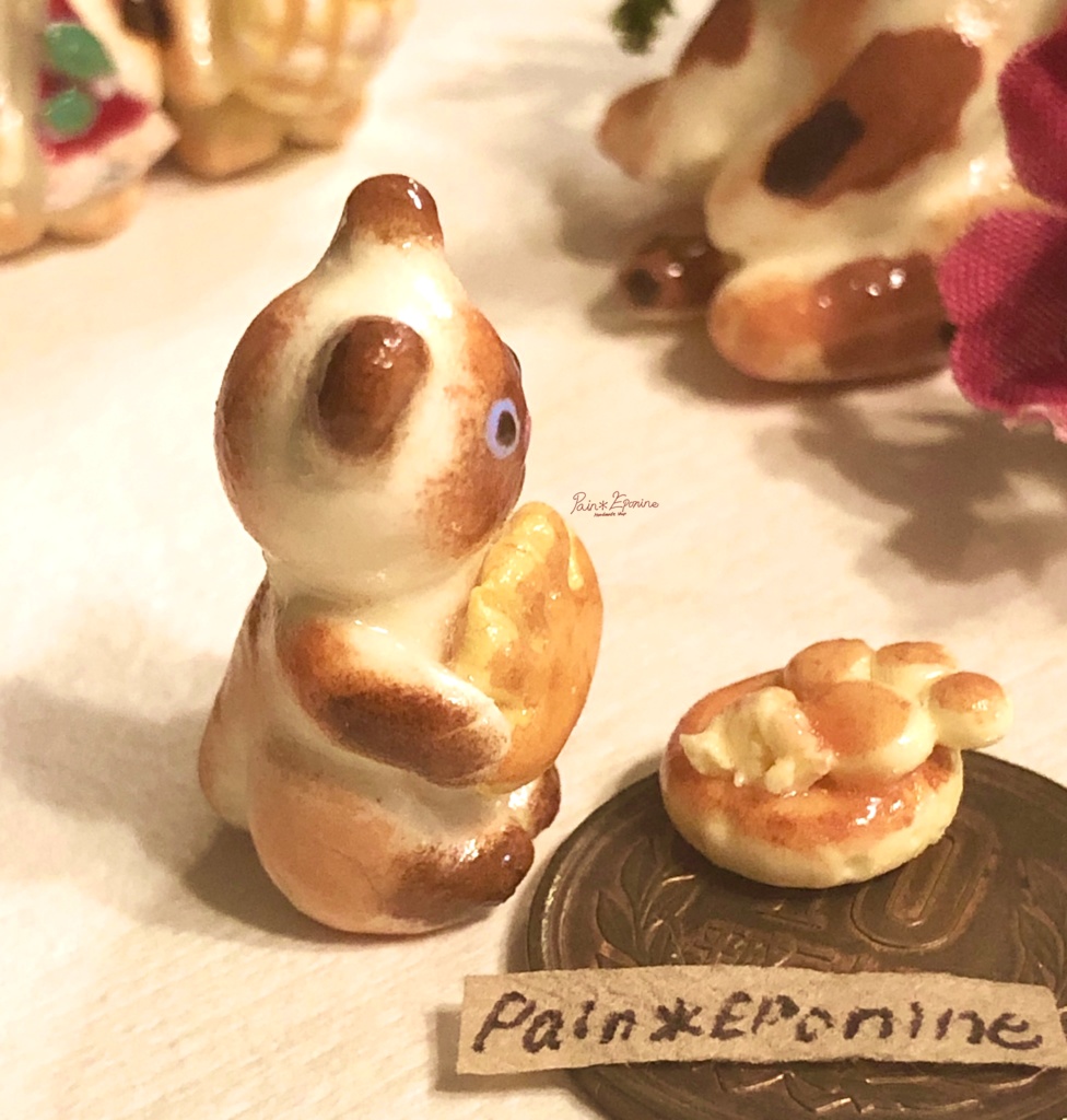 【*受注制作】食いしん坊な仔猫パン:シャム(クリームパン)